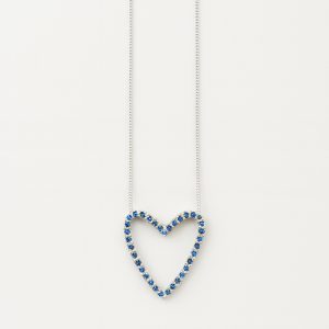 Collar Amor Etéreo 3cm engastado - Azul