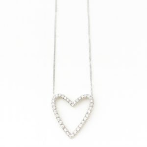 Collar Amor Etéreo 3cm engastado - Blanco