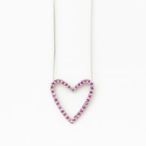 Collar Amor Etéreo 3cm engastado - Rose