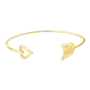 Choker Cupido corazón irdia – plata con baño de oro