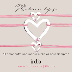 Dúo brazaletes Madre y 2 Hijas - Amor Etéreo con piedra