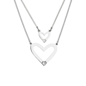 Dúo collares Madre e Hija - Amor Etéreo con piedra