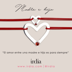 Dúo brazaletes Madre e Hija - Amor Etéreo con piedra