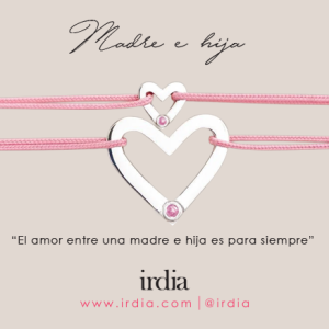 Dúo brazaletes Madre e Hija - Amor Etéreo con piedra